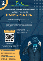 Testing in AI Era-Skills Every Engineer Needs 2026 Training Program Poster